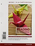 Book Reading for College, Books a la Carte Edition Plus MyLab Reading with eText -- Access Card Package free