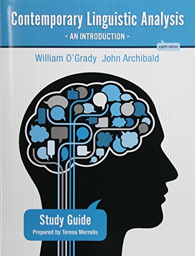 Book Study Guide for Contemporary Linguistic Analysis : An Introduction free