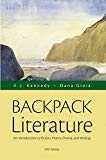 Book Backpack Literature: An Introduction to Fiction, Poetry, Drama, and Writing Plus MyLiteratureLab with The Literature Collection eText -- Access Card ... (Kennedy & Gioia, The Literature Series) free