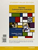 Book Business Communication Essentials, Student Value Edition Plus Mylab Business Communication with Pearson Etext -- Access Card Package free