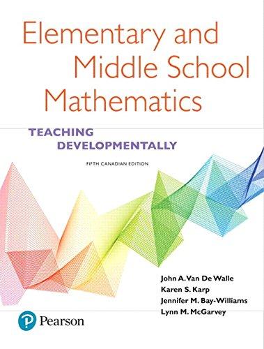 Book Elementary and Middle School Mathematics: Teaching Developmentally, Fifth Canadian Edition free