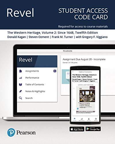 Book Revel for The Western Heritage, Volume 2 -- Access Card free