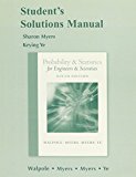 Book Student's Solutions Manual for Probability and Statistics for Engineers and Scientists free