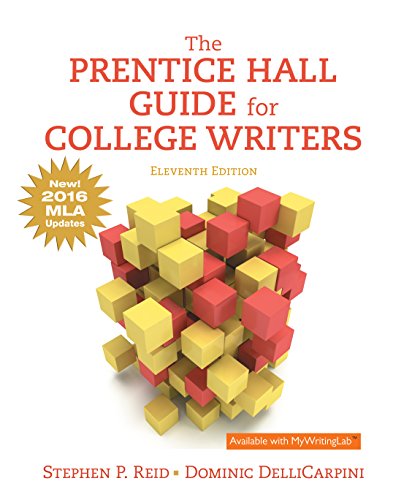 Book Prentice Hall Guide for College Writers, The free