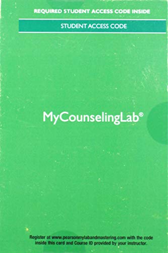 Book MyLab Counseling without Pearson eText -- Access Card -- for Theories free