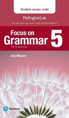 Book Focus on Grammar 5 MyLab English Access Code Card (My English Lab) free