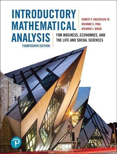 Book Introductory Mathematical Analysis for Business, Economics, and the Life and Social Sciences, Fourteenth Edition, 14/e free