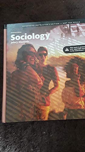Book Annotated Instructor's Edition- Sociology 16th Edition free