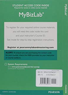 Book MyLab Intro to Business with Pearson eText -- Access Card -- for Business in Action free