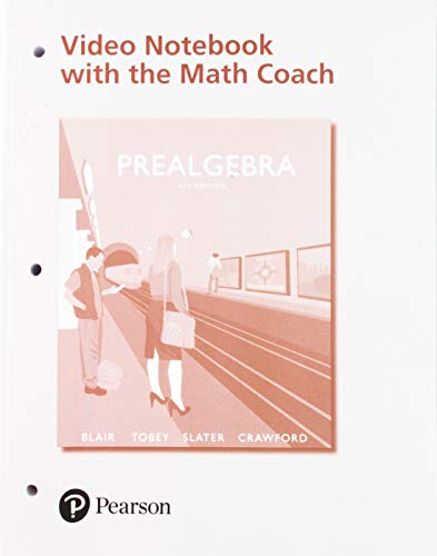 Book Video Workbook with the Math Coach for Prealgebra free