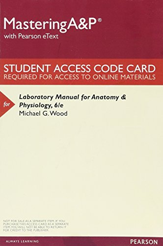 Book MasteringA&P with Pearson eText - Valuepack Access Card - For Laboratory Manual for Anatomy & Physiology free
