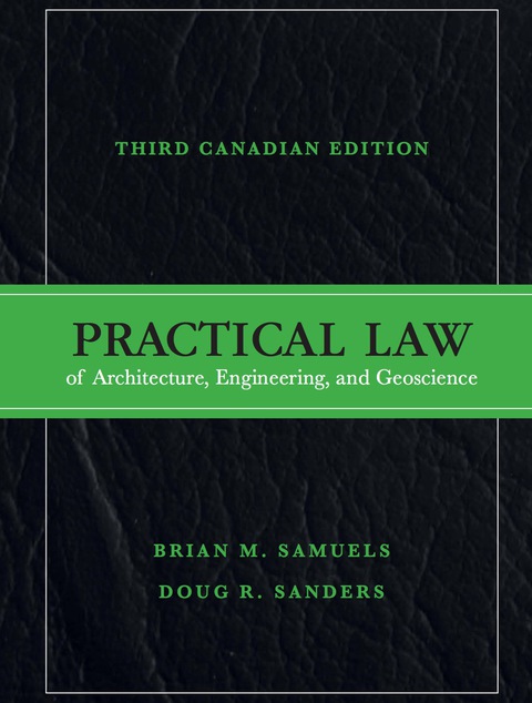 Book Practical Law of Architecture, Engineering, and Geoscience, Third Canadian Edition, (Subscription) free
