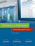 Book Statistics for Managers Using Microsoft Excel free