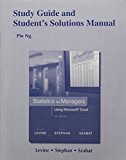 Book Study Guide and Student's Solutions Manual Statistics for Managers Using Microsoft Excel free