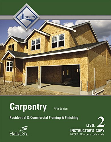 Book Instructor Copy of Trainee Guide for Carpentry Level 2, 5th Edition free