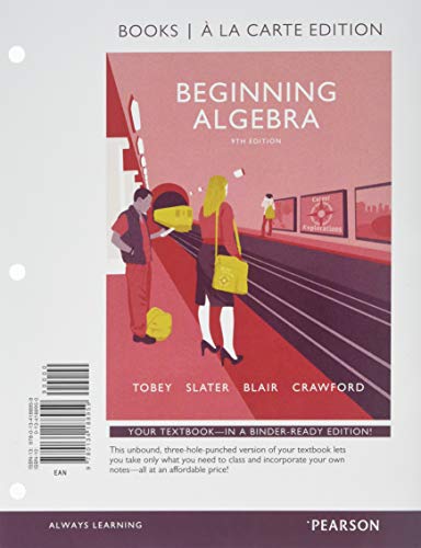 Book Beginning Algebra, Books a la Carte Edition free
