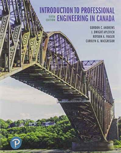 Book Introduction to Professional Engineering in Canada, Fifth Canadian Edition (5th Edition) free