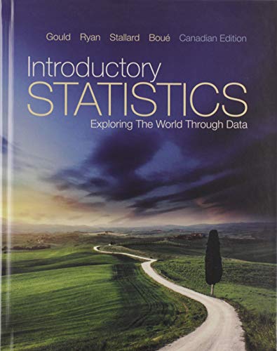 Book Introductory Statistics: Exploring the World Through Data, Canadian Edition Plus MyStatLab with Pearson eText -- Access Card Package free