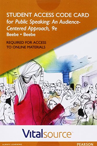 Book VitalSource Edition for Public Speaking: An Audience-Centered Approach -- Access Card (9th Edition) free