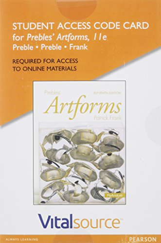 Book VitalSource Edition for Prebles' Artforms -- Access Card (11th Edition) free