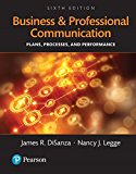 Book Business and Professional Communication: Plans, Processes, and Performance, Books a la Carte free