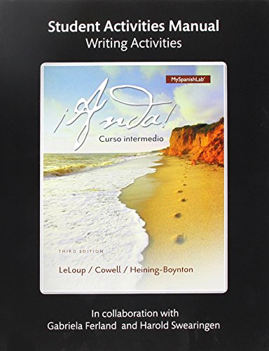 Book Written Activities from eStudent Activities for Anda: Curso intermedio (3rd Edition) free