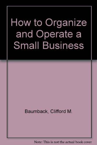 Book How to organize and operate a small business free