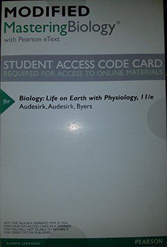 Book Modified MasteringBiology with Pearson eText -- ValuePack Access Card -- for Biology: Life on Earth with Physiology free