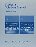 Book Student's Solutions Manual for Algebra and Trigonometry: Graphs and Models free