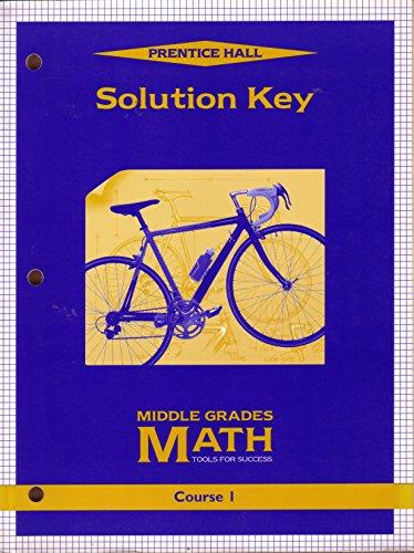 Book Solution Key Middle Grades Math Course 1 free