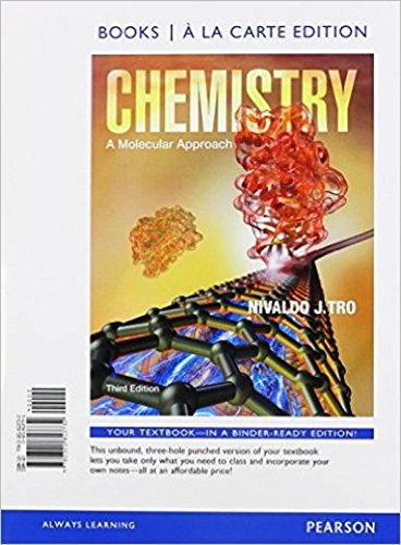 Book Chemistry: A Molecular Approach, Books a la Carte Edition; Modified MasteringChemistry with Pearson eText -- ValuePack Access Card -- for Chemistry: A ... Approach, Books a la Carte (3rd Edition) free