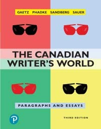 Book The Canadian Writer's World: Paragraphs and Essays (3rd Edition) free