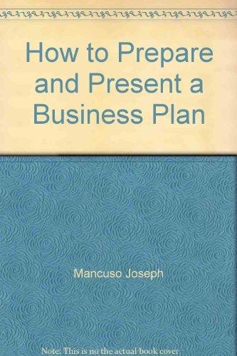 Book How to prepare and present a business plan free