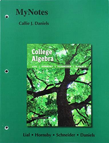 Book Mynotes for College Algebra free