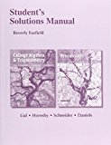 Book Student's Solutions Manual for College Algebra and Trigonometry and Precalculus free