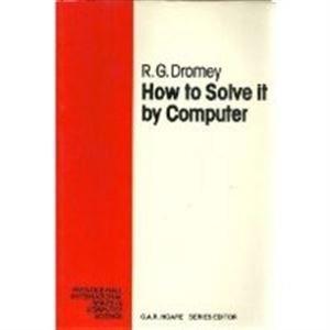Book HOW TO SOLVE IT BY COMPUTER free