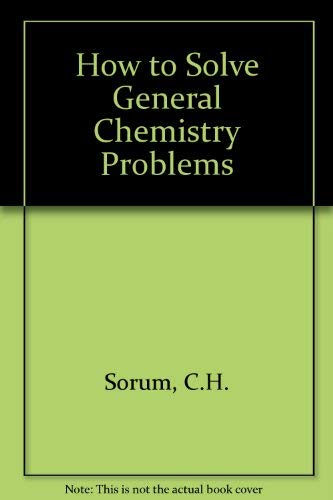 Book How to Solve General Chemistry Problems free