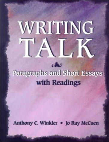 Book Writing Talk: Paragraphs and Short Essays With Readings free