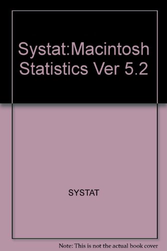 Book Systat: Macintosh Statistics Ver 5.2 free
