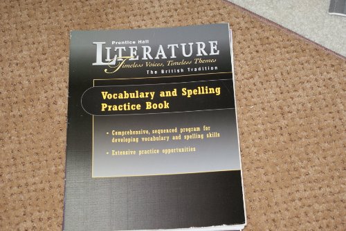 Book Prentice Hall Literature: Tvtt Vocabulary And Spelling Workbook Grade   12 2000 Copyright Fifth Edition free