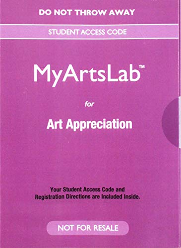 Book New Mylab Arts Without Pearson Etext for Art Appreciation -- Valuepack Access Card free