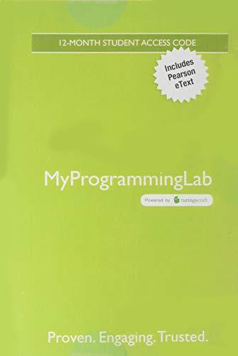 Book MyLab Programming with Pearson eText -- Standalone Access Card -- for Starting Out With Visual Basic (My Programming Lab) free