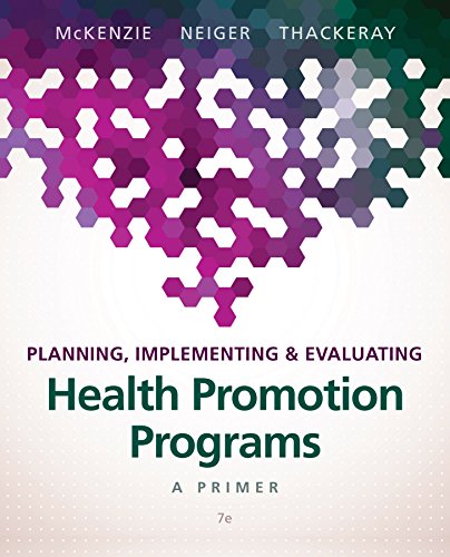 Book Planning, Implementing & Evaluating Health Promotion Programs: A Primer (2-downloads) free