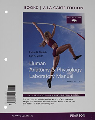 Book Human Anatomy & Physiology Laboratory Manual, Fetal Pig Version, Books a la Carte Edition; Modified Mastering A&P with Pearson eText -- ValuePack ... for Human Anatomy & Physiology (12th Edition) free