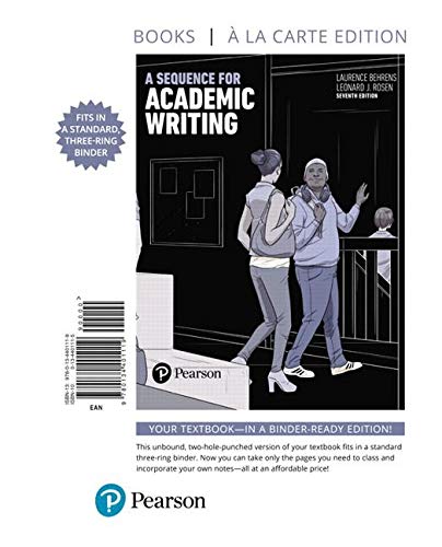 Book A Sequence for Academic Writing -- Print Offer (7th Edition) (Books a la Carte) free
