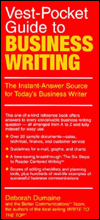 Book Vest-pocket Guide to Business Writing: The Instant-Answer Source for Today's Business Writer (Vest-Pocket Series) free