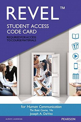 Book Revel for Human Communication: The Basic Course -- Access Card free