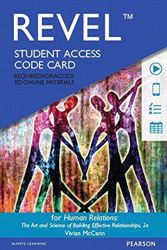 Book Revel for Human Relations: The Art and Science of Building Effective Relationships -- Access Card free