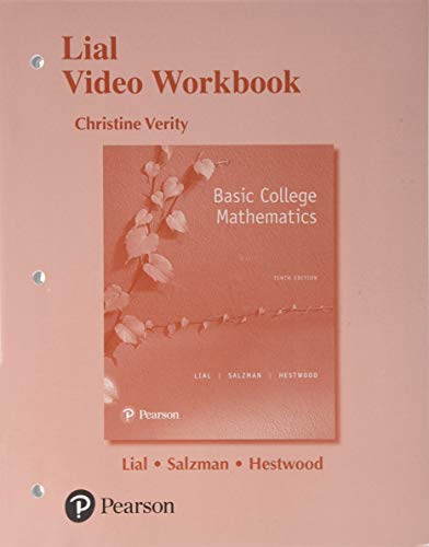 Book Lial Video Workbook for Basic College Mathematics Plus MyMathLab with Pearson eText -- Access Card Package (10th Edition) free