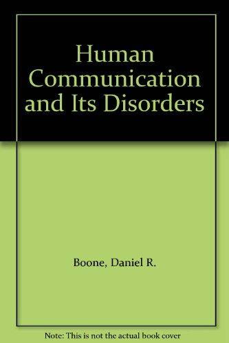 Book Human Communication And Its Disorders free